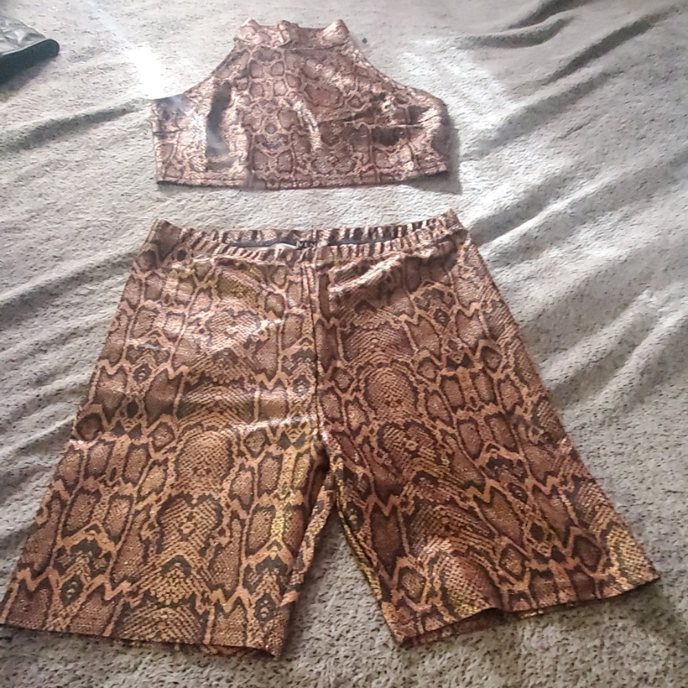 Python Print Bike Short And Python Top - image 2